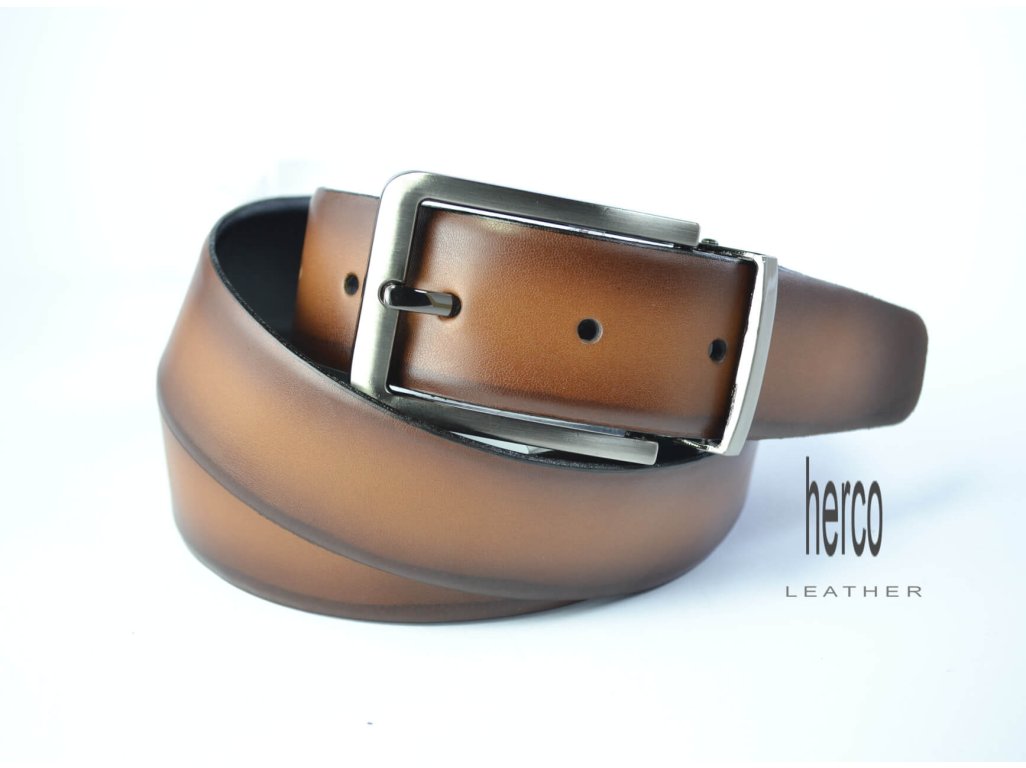 opasok herco obojstranny 3,5 cm "Ambassador Light brown - Black"