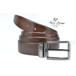 originálny exkluzívny opasok 3,5 cm "Mocca"  Pierre Lavazzi